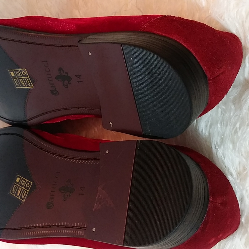 CARRUCCI MEN VELVET LOAFERS 14 - Picture 9 of 13